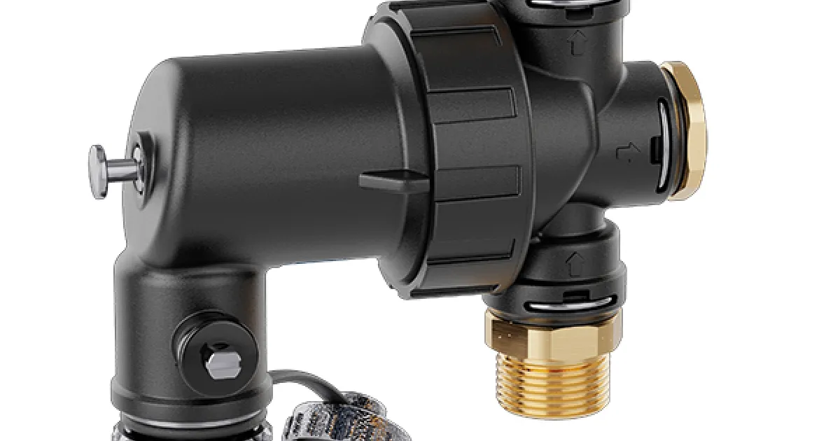 Caleffi DIRTMAGMINI 545020 — kompaktowy filtr z magnesem do montażu pod kotłem
